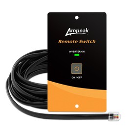 Ampeak AC Power Inverter Remote On/Off Switch with 20 Ft Cable Push Button Switch LED for Only Ampeak 1000W/1200W/1500W/2000W/3000W Power Inverter