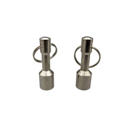 Keychain Magnet for Testing Brass, Gold, Silver, Ferrous Metals, Keychain Pocket Magnets for Purse w/Strong N42 Rare Earth Neodymium Magnet Nickel Plated (2 Pack)