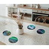 4 x Round Northern Lights Coasters - Iceland Boraelis Men