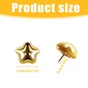 25 Pcs Gold-Hued Push Pins, Decorative Star Thumb Tacks Gold-Hued