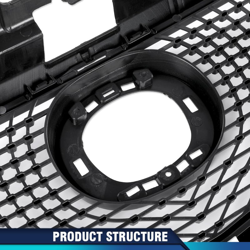 PIT66 Front Bumper Upper Mesh Hood Grille Grill Compatible with