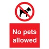 No Pets Allowed Prohibition Sign