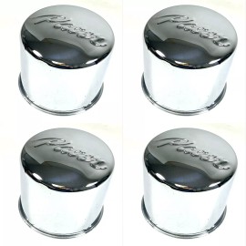 Pacer Wheels Chrome Wheel Rim Center Cap # 102HM (4 CAPS) 4.25" DIAMETER BORE
