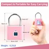 UMIKSMART Fingerprint Padlock, Keyless Biometric Smart Lock, USB Rechargeable &