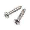 MOOPW Round Head Wood Screws - Stainless Steel 304 Self-Tapping