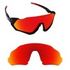 Alphax Fire Red Polarized Replacement Lenses for Oakley Flight Jacket