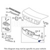 Rexka Tailgate Garnish Clips for Honda Acura 91513-SJK-003 Accord Civic