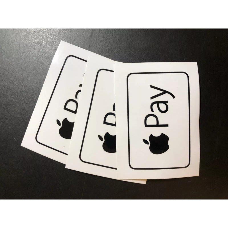 APPLE PAY Acceptance Decal - Retail Sticker (Set of 3