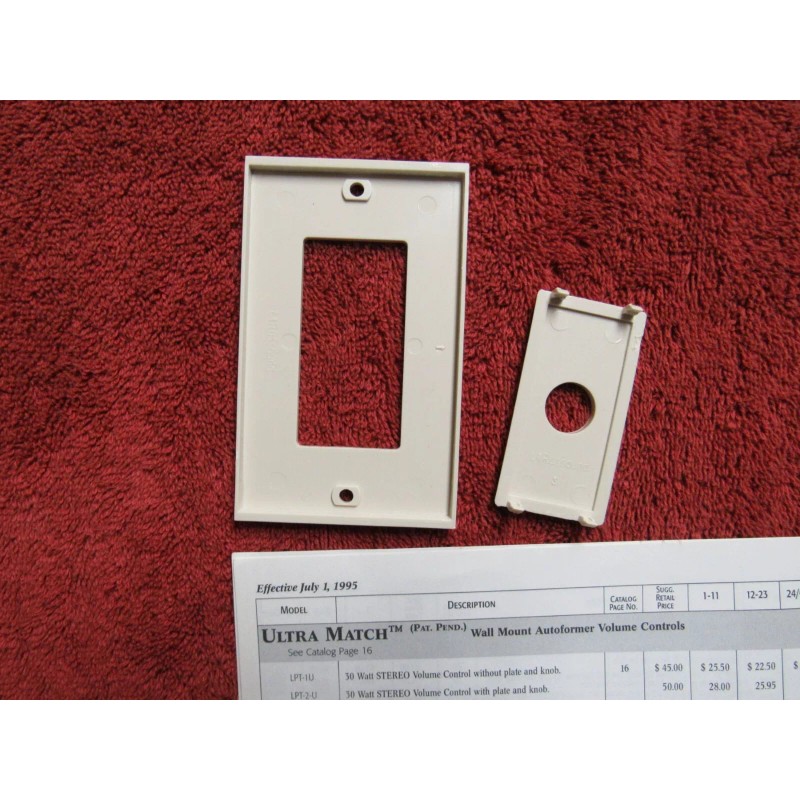 Russound Almond Russound Embossed 'R' Wall Plate for Impedance Series