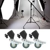 3pcs Light Stand Swivel Casters, Studio Swivel Caster Wheels, Photography