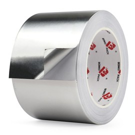 BOMEI PACK Aluminum Foil Tape,Heavy Duty Metal Foil Tape,High Temperature Silver Duct Tape,Perfect for Sealing & Patching,HVAC,Air Ducts,Insulation and Metal Repair (3 Inch)