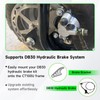 XIKOBY Chrome Hydraulic Brake Caliper Bracket Mount Kit Compatible with
