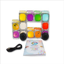 TACTBIT 12 Electronic Magnetic Building Blocks – Screen-Free STEAM Fun for Ages 1-100! Unleash Creativity, Skip The Screens!