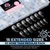 UNA GELLA Gel Nail Tips Almond Shape Medium Pre-etched 450PCS