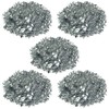 HOVUK® 5PCs Silver Fine Cut Chunky Tinsel 2M - Thick