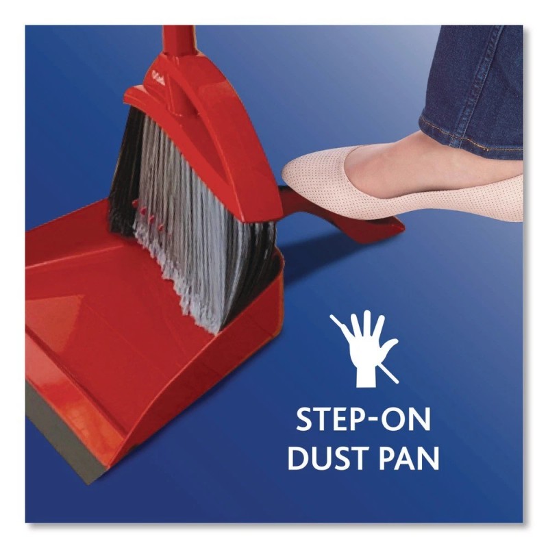 O-Cedar 168020EA PowerCorner Pet Pro Broom and Step-On Dust Pan