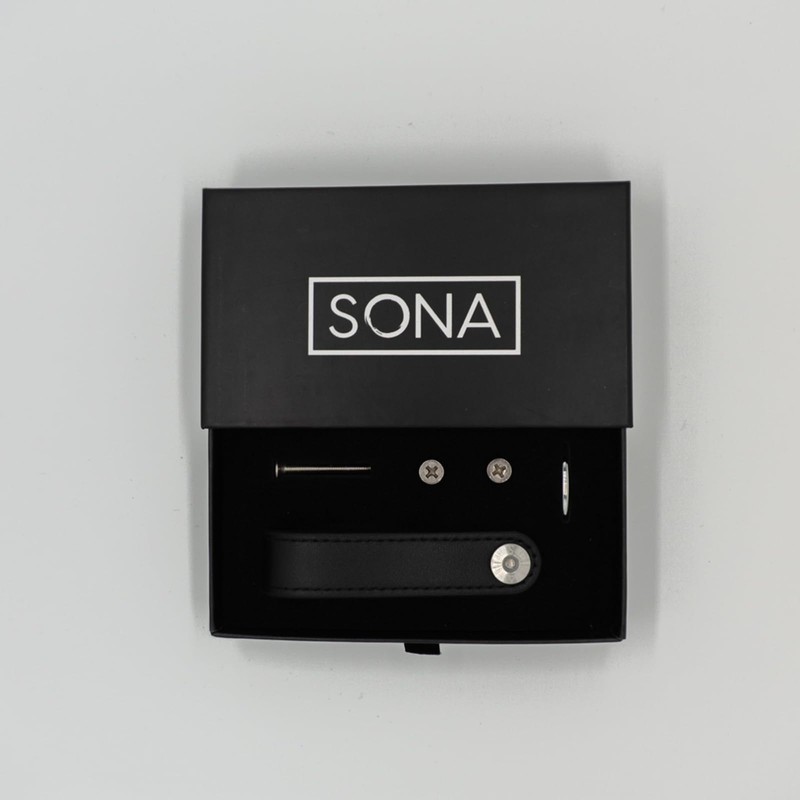 SONA Key Organizer PU Leather Key Case Compact Space Saving