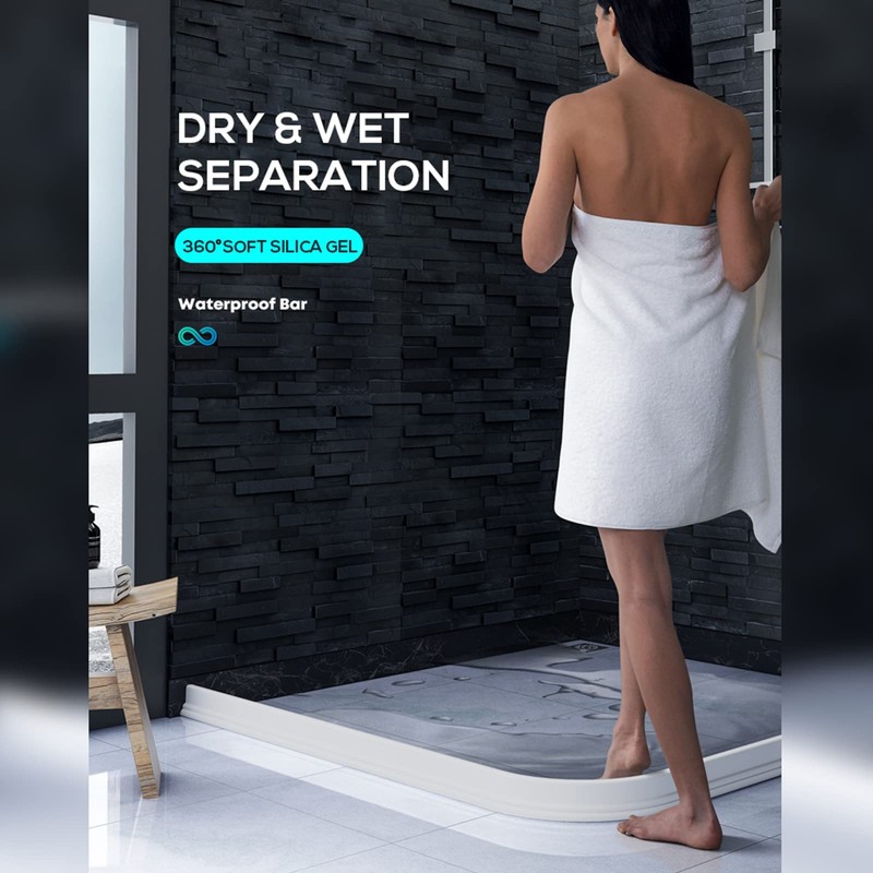 Hi-Na 3ft/5ft/6ft/8ft10ft Collapsible Shower Threshold Water Dam Watei Barrier for