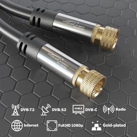 KabelDirekt HDTV Satellite Cable F Connector