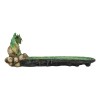 Ebros Green Dragon on Skull Stick Incense Burner 10.75" Length