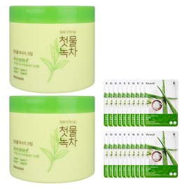 Kwailnara First Water Green Tea Control Massage Cream 300g 1+1 + 20 mask packs free