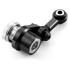 AXspeed Lenkgestänge mit 25T Servo Horn Arm für 1:16 TRX Mini Maxx RC Truck Aluminium Upgrade (schwarz)