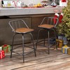YITAHOME Outdoor Bar Stools Set of 2 Swivel Barstools, 24"