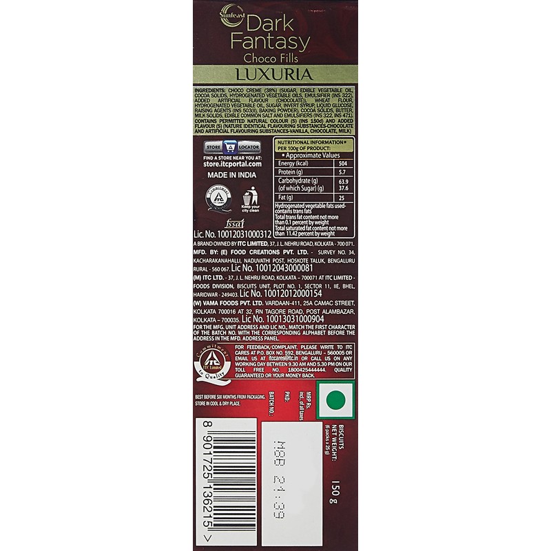 Sunfeast Dark Fantasy Choco Fills Luxuria