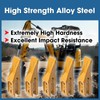 5 Pcs Trenching Bucket Teeth with Skid Steer Backhoe Bolt