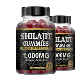 Unbranded 60 Gummies Pure Himalayan Shilajit 1000mg Fulvic Acid for Energy  Vitality Vegan