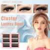 Sixstarhair Cluster Lashes Kit 580Pcs Individual Eyelashes Book Natural Eye