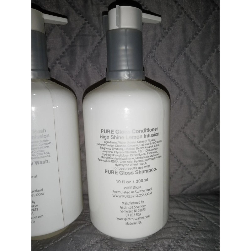 Gilchrist & Soames 3 PACK PURE by Gloss Shampoo Conditioner