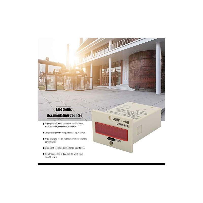 Jdm11-6H Digital Counter 6 Digit Display, 24V 12V DC Electronic