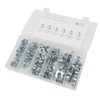 80Pcs T Nuts Carbon Steel Galvanized Layer Rust Resistant Sturdy