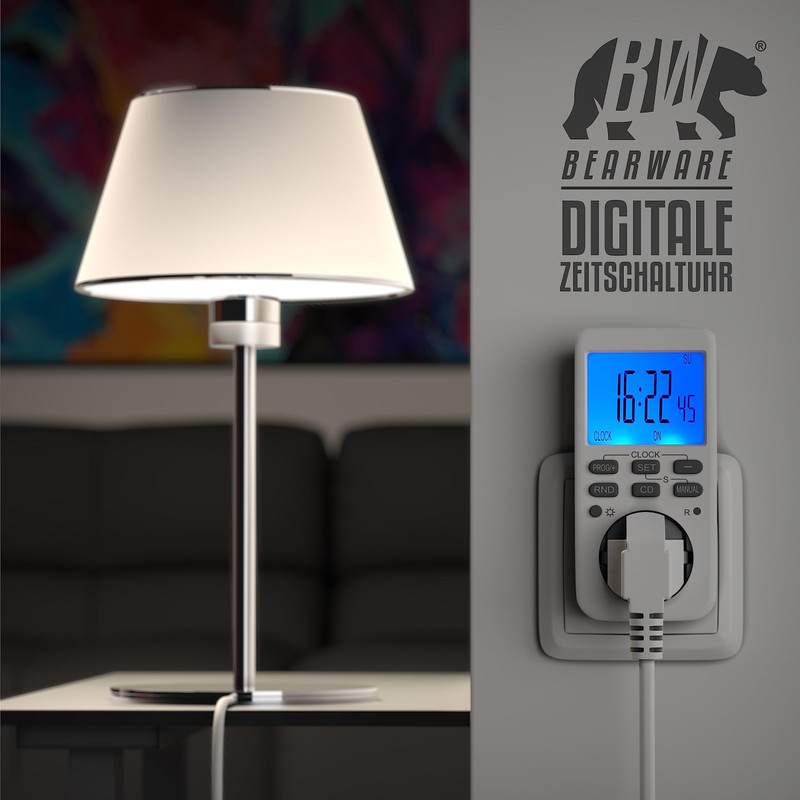 CSL 2 x Digital Timer Socket with 10 Configurable Weekly