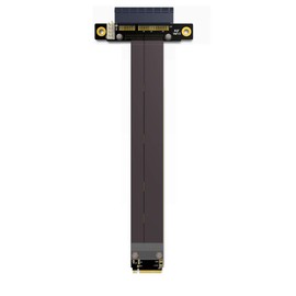 ADT-LINK Riser PCIe X4 3.0 PCI-E 4X a M.2 NGFF NVMe M Key 2280 Riser Card Gen3.0 Cable M2 Key-M PCI-Express Cable de extensión 32G/BPS (15 cm, R42SF)