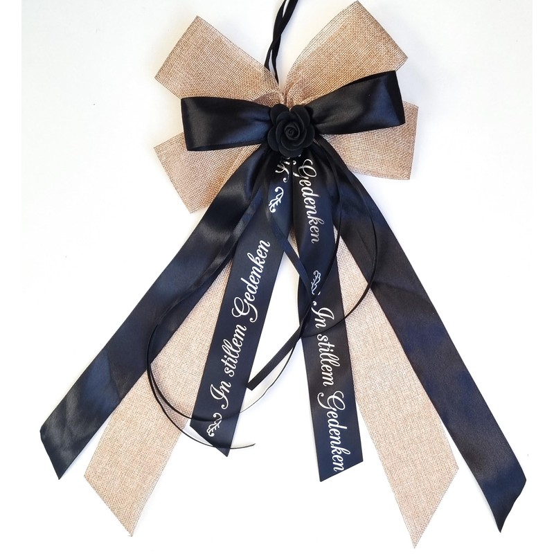 CaPiSo Jute Grave Bow, 20 x 40 cm, without Crafts,