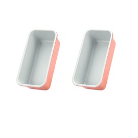 Monfish 2pcs Bread Loaf Pans for Home Baking, Carbon Steel 1lb loaf Tin, Perracotta 9x5 inch Non-Stick bread Pan Mold