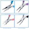 MMOBIEL 4Pcs Jewelry Pliers Set Making Tools Kit, Needle Nose,