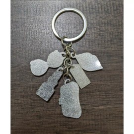 Unbranded New pink beauty keychain keyring key chain ring lipstick sunglasses purse