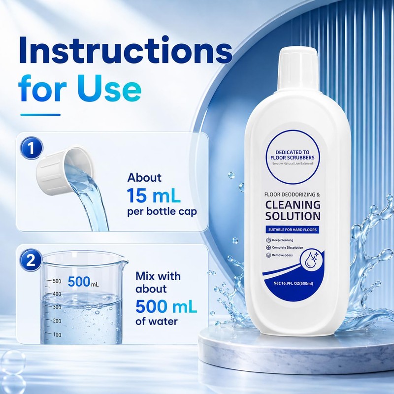 33.8 Fl Oz Floor Cleaning Solution Compatible With Tineco Vacuum