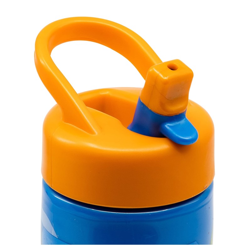 Stor Superthings 410ml Sports Water Bottle with Straw and Built-in