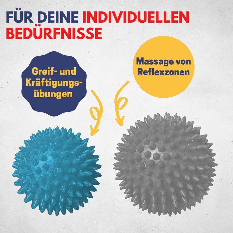 Best Sport 2-Piece Massage Balls - Red/Blue