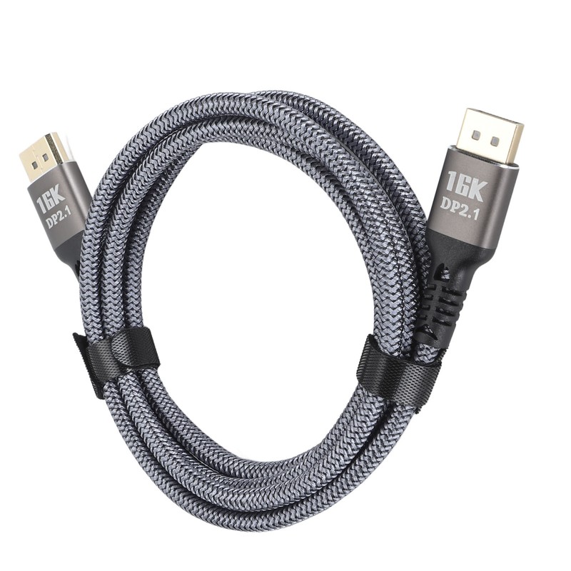 DisplayPort 2.1 Cable 16K 30Hz 40Gbps 3D Dynamic HDR Male