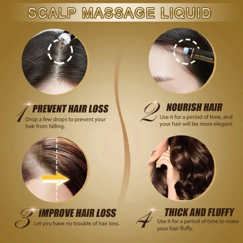 Rollo De Suero Orgánico Para El Crecimiento Del Cabello Recr