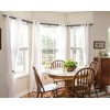 Bay Window Curtain Rods, HOTOZON 7/8 Inch Heavy Duty Curtain