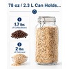 OneDream 78oz Glass Jars with Airtight Lid, 3 Pack Large