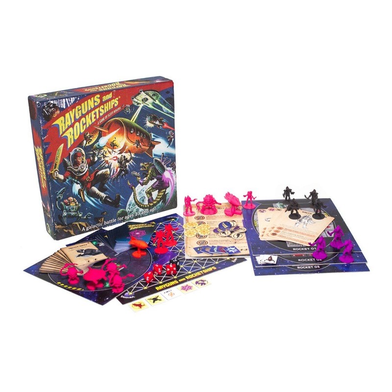 IDW Games IDW01080 Rayguns and Rocketships Board Game, Blue