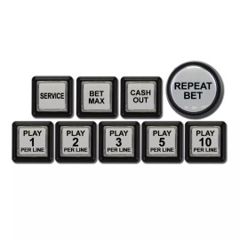 Button IGT Button Set IGT S AVP with LED (New) ** Free Shiping** (BS-010)