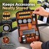 9-in-1 Golf Accessories Kit for Course Organization – Waterproof Brown